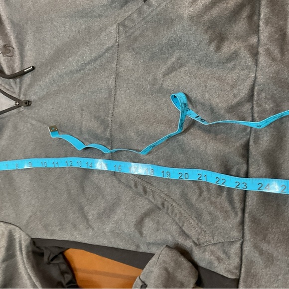 Spyder Mens Gray Active ProW=B Long Sleeve Quarter-Zip Pullover Hoodie Size M - Picture 9 of 9